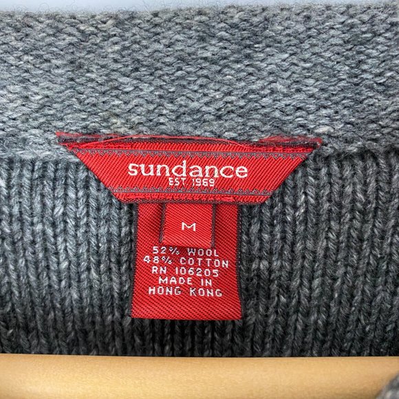 SUNDANCE Mock Neck Wool Sweater - Picture 3 of 3